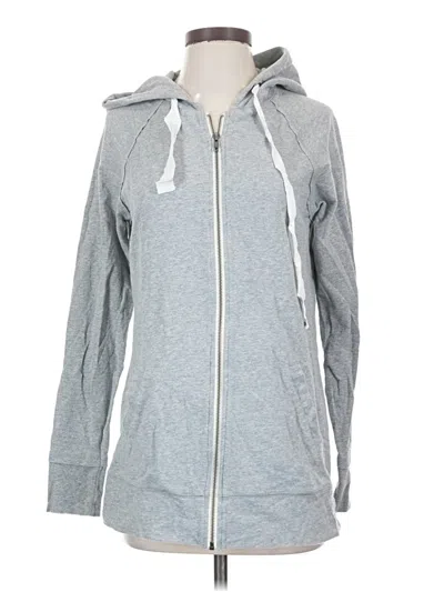Pre-owned Saturday Sunday Zip Up Hoodie In Silver