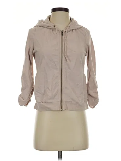 Pre-owned Saturday Sunday Zip Up Hoodie In Tan