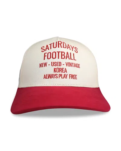 Saturdays Football Korea Five Panel Cap In Red
