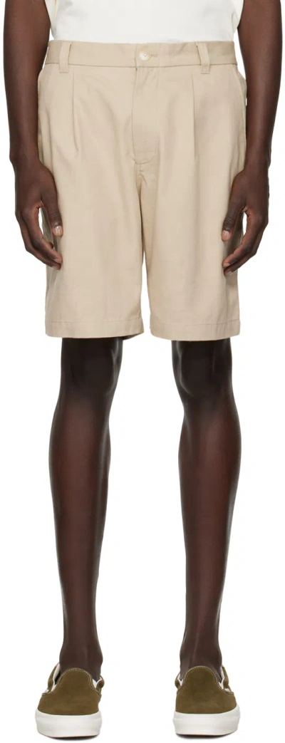 Saturdays Surf Nyc Beige Keigo Shorts In Classic Khaki