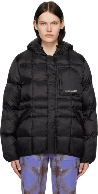 Saturdays Surf Nyc Black Momo Puffer Jacket