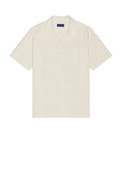 SATURDAYS SURF NYC BRUCE DOUBLE LAYER CRINKLE SHORT SLEEVE SHIRT