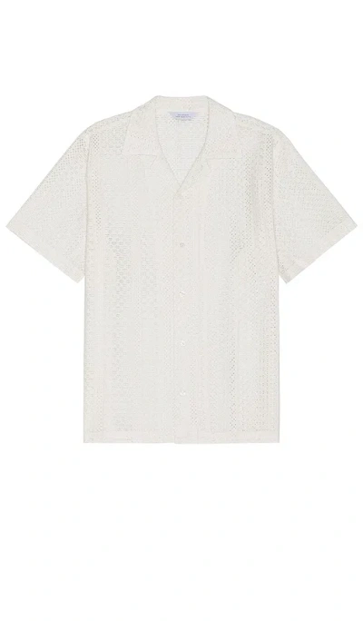 Saturdays Surf Nyc Canty Cotton Lace Shirt In Ivory