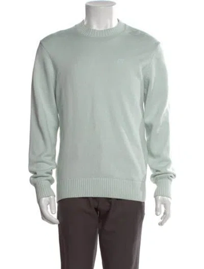 Pre-owned Saturdays Surf Nyc Crew Neck Long Sleeve Pullover In Green