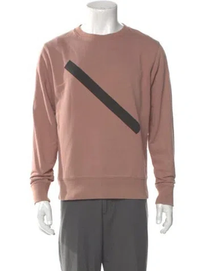 Pre-owned Saturdays Surf Nyc Crew Neck Long Sleeve Sweatshirt In Pink