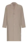Saturdays Surf Nyc Daikanyama Wool Gabardine Coat In Taupe