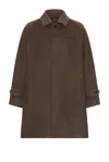 Saturdays Surf Nyc Double Weave Wool Overcoat In Taupe