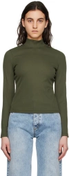 Saturdays Surf Nyc Green Sachinko Slinky Turtleneck In Army Green