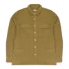 Saturdays Surf Nyc Khaki Magnus Heavy Cord Long Sleeve Button-down Shirt In Green
