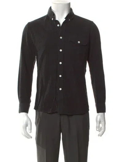 Pre-owned Saturdays Surf Nyc Long Sleeve Shirt In Black
