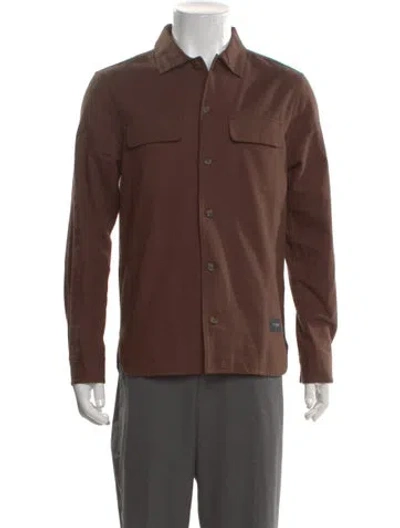 Pre-owned Saturdays Surf Nyc Long Sleeve Shirt In Brown