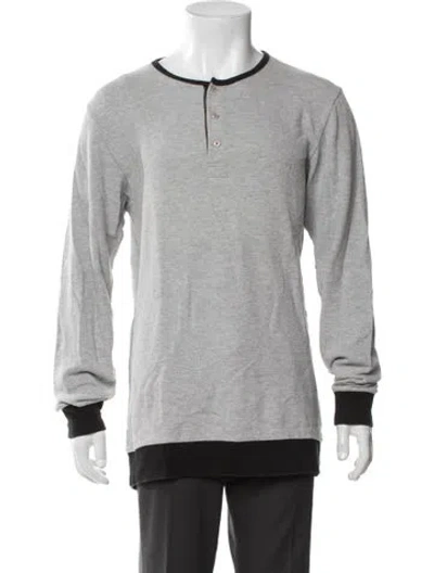 Pre-owned Saturdays Surf Nyc Long Sleeve Shirt In Gray