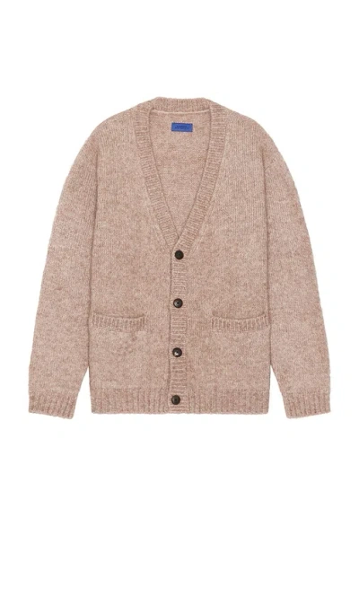 Saturdays Surf Nyc Michael Shaggy Wool Cardigan In Pumice