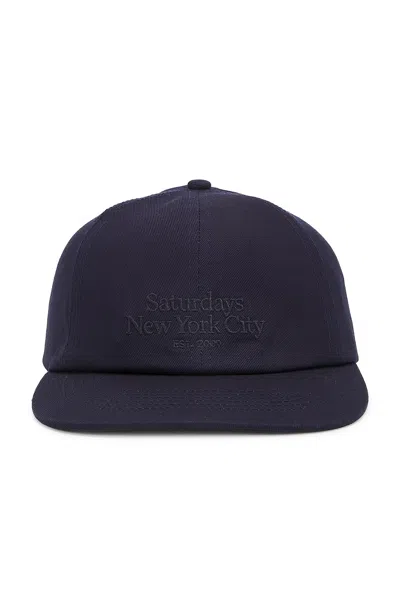 Saturdays Surf Nyc Miller Standard Abie Dad Hat In Midnight