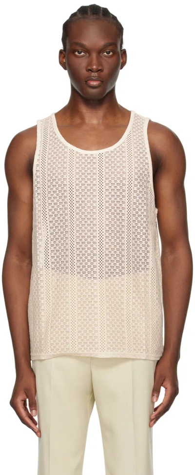 Saturdays Surf Nyc Off-white Gabriel Tank Top In Ivory