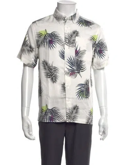 Pre-owned Saturdays Surf Nyc Printed Short Sleeve Shirt In Multi