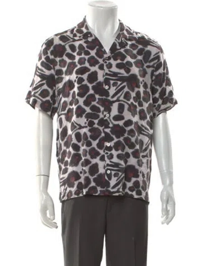 Pre-owned Saturdays Surf Nyc Printed Short Sleeve Shirt In Multi