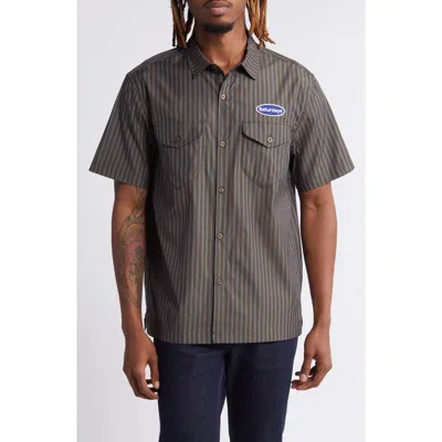 Saturdays Surf Nyc Brown Bruce Shirt In Dark Earth