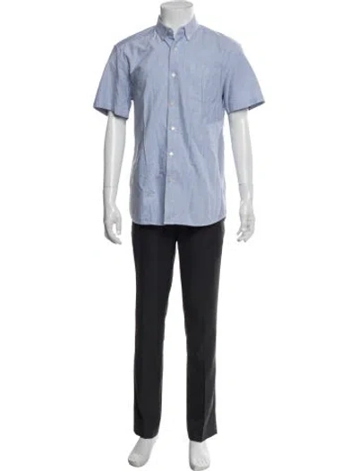 Pre-owned Saturdays Surf Nyc Short Sleeve Shirt In Blue