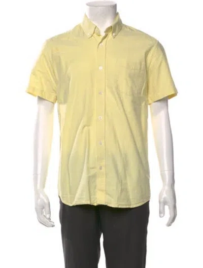 Pre-owned Saturdays Surf Nyc Short Sleeve Shirt In Yellow