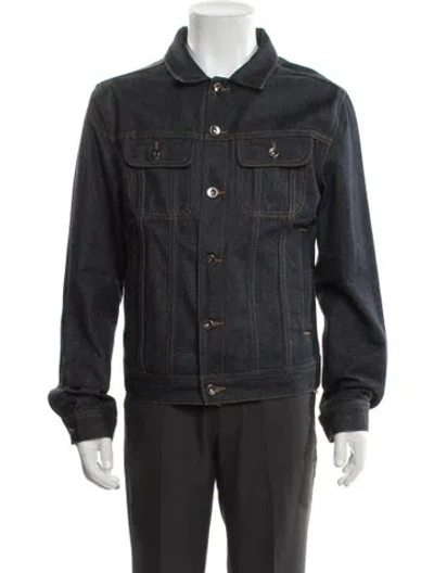 Pre-owned Saturdays Surf Nyc Trucker Jacket In Gray