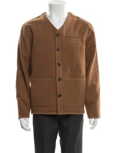 Pre-owned Saturdays Surf Nyc Virgin Wool Utility Jacket In Brown