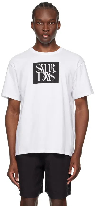 Saturdays Surf Nyc White Miller Block Standard T-shirt