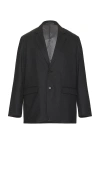 Saturdays Surf Nyc Wool Saxony Tailored Jacket In Grey