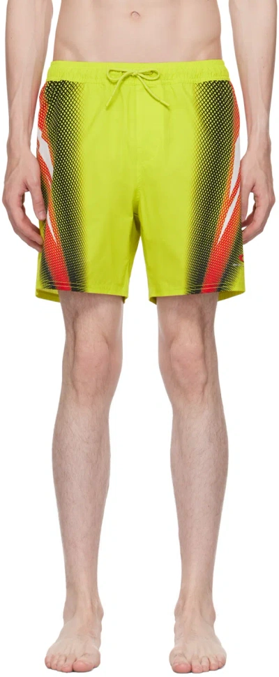 Saturdays Surf Nyc Oakley Timothy Straight-leg Mid-length Printed Swim Shorts In Green