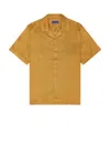 Saturdays Surf Nyc York Camp Collar Short Sleeve Shirt In Camel