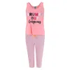 Saturdaze Women's Plus Size Grumpy Gorgeous Tank Top And Capri Set In Pink