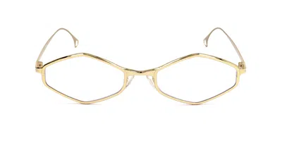 Saturnino Eyewear Imperial Men's Glasses, Gold, Size 55