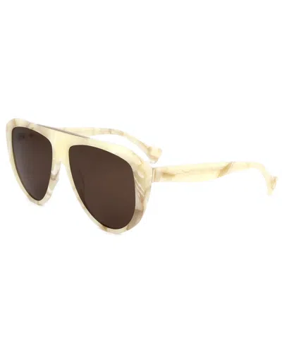 Saturnino Eyewear Unisex Mordecai 56mm Sunglasses In Yellow