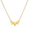 Satya Jewelry Beauty Of Transformation Lotus Petal Necklace In Gold