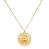 Satya Jewelry Blessed Beginnings Lotus Necklace In Gold