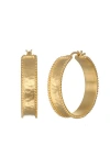 Satya Jewelry Bold Spirit Gold Hoop Earrings In Gold