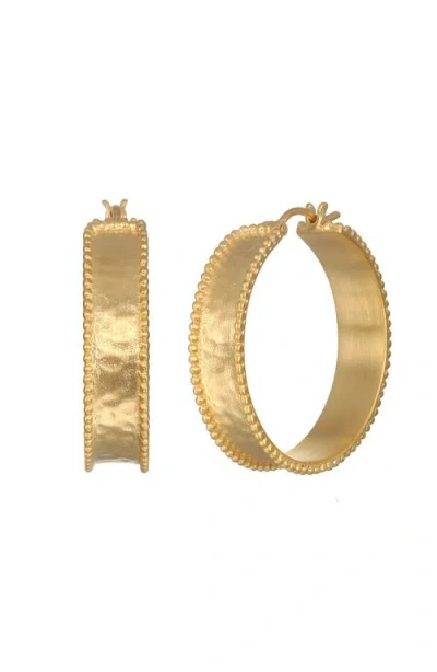 Satya Jewelry Bold Spirit Gold Hoop Earrings