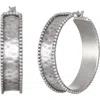 Satya Jewelry Bold Spirit Silver Hoop Earrings