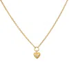 Satya Jewelry Boundless Love Mini Heart Pendant Necklace In Gold