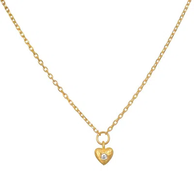 Satya Jewelry Boundless Love Mini Heart Pendant Necklace In Gold