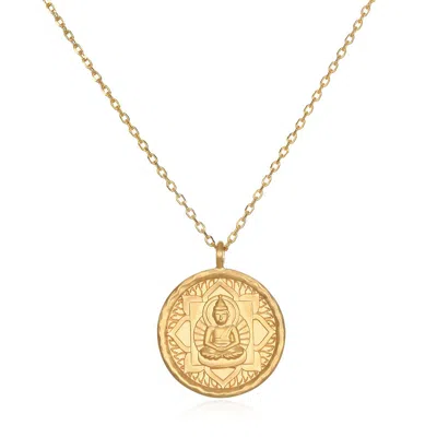 Satya Jewelry Buddha, Inner Peace Necklace In Gold