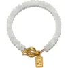 Satya Jewelry Divine Knowing Moonstone Bracelet In Gold