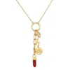 Satya Jewelry Divine Protection Charm Necklace Set In Gold