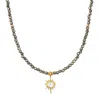 Satya Jewelry Dreams Of Prosperity Pyrite Necklace In Gold