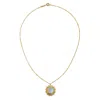 Satya Jewelry Drift Into Daydreams Moonstone Gemstone Necklace In Gold