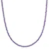 Satya Jewelry Embrace Bliss Amethyst Crown Chakra Choker In Gold