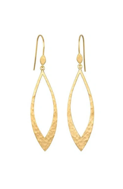 Satya Jewelry Emerging Beauty Gold Lotus Petal Earrings