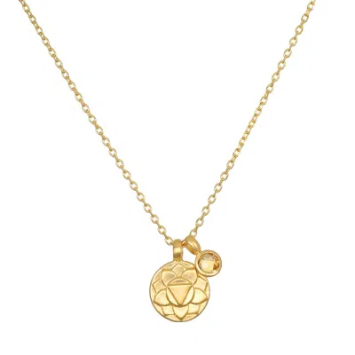 Satya Jewelry Empowered Spirit Chakra Necklace In Gold
