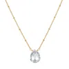 Satya Jewelry Enveloped In Protection Crystal Necklace In Gold