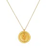 Satya Jewelry Eternal Energy Snake Coin Necklace In Gold